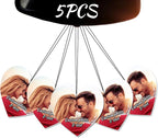 5pcs Custom Air Fresheners with Picture - Personalized Double Sided Photo Text Air Freshener for Car Wardrobe Bathroom Hanging Ornaments