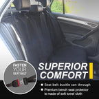 Back Seat Cover for Car Trucks Van SUV,Waterproof Rear Bench Towel Seat Covers for Dogs and Kids,Automotive Backseat Protector (Black)