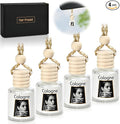4 Pack Car Air Freshener Hanging, Natural Essential Oil Car Fresheners Long Lasting Car Fresheners Diffuser,Air fresheners for Home,Cute Car Interior Accessories for Women/Men