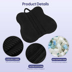 Lumbar Support Pillow for Recliner, Back Support Pillow for Office Chair, Back Cushion with Shredded Foam for Back Pain Relief & Reading, Lumbar Cushions for Couch, Sofa Seat, Car, Black