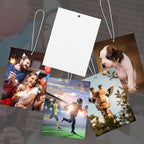 200 Pcs Sublimation Air Fresheners Blanks, Custom Photo Car Air Freshener, Sublimation Blanks Bulk DIY Scented Hanging Sheets Felt With 200 PCS Bags and 19.7in Rope for Car Home Hanging Decor