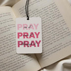 Christian air freshener for car 4Pcs, bow and jesus Hanging Scents for Car Lovers, Bible Quote Gift Air Freshener Hanging in Car Wardrobe Drawer or Book.