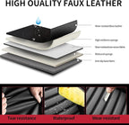 Fit Passport Car Seat Covers for Honda Passport 2019-2025 2026 - Upgraded Premium Waterproof & Breathable Leather, Airbag Compatible, All-Weather Seat Cushion Protector (Full Set, Black)