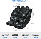 2 Pcs Premium Wolf Car Seat Cover, Breathable & Washable Car Seat Covers Full Sets, Fashionable Printed Seat Covers for Cars Interior, Universal Fit for Most Cars, Sedan, Truck, SUV