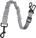Dog Seat Belt for Car, Retractable Adjustable Nylon Pet Seatbelts for Vehicle Headrests, Elastic & Durable Car Harness, Dogs Leash Accessories for Bicycles (Only Leash Gray)