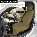 Waterproof Seat Cover Towel, Premium Sweat Carseat Protector, Perfect for Universal Anti-Slip Car Truck SUV Seat, Great for Surfing Yoga Gym Workout, Brown
