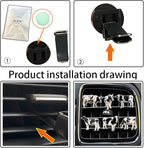Black and White Cows Car Vent Clip,Car Air Fresheners Vent Clips Cute Car Vent Decorations,Bling Car Diffuser Car Interior Decoration Charm Car Vent Interior Accessories (6 Pcs Black and White)