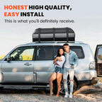 Asinking Car Rooftop Cargo Carrier Bag - 100% Waterproof Heavy Duty Car Roof Luggage Carrier 15 Cubic Feet, Fits All Vehicles with/Without Roof Rack - Easy Install & Triply Reinforced for Secure Use