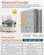 Transparent Invisible Waterproof Coating Agent, 17oz Liquid Waterproof Sealant Indoor & Outdoor Clear Water Sealant, Water-Based