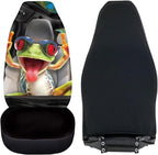 Funny Tree Frog Car Seat Covers for Front Seats Anti-Slip Comfort Front Bucket Seat Cover Universal Fit for SUV Truck Sedan