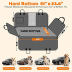 URPOWER Dog Car Seat Cover for Pets 100% Waterproof Seat Cover Hammock 600D Heavy Duty Scratch Proof Nonslip Durable Soft Back Seat Covers for Cars Trucks and SUVs