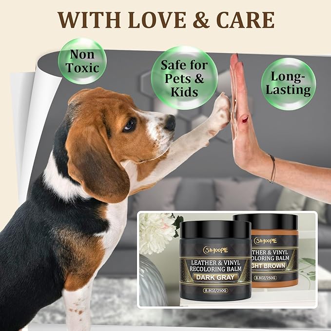 2025 New Advanced Leather Recoloring Balm,Light Brown Leather Repair Kit for Furniture,Leather Dye Filler,Leather Color Restorer for Couches,Leather Scratch Remover for Car Interior