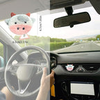 Cow Car Decor,Cute Air Vent Clip Car Air Freshener,Handmade Wool Felt Essential Oil Diffuser,Girly Cartoon Highland Cattle Decoration Accessories for Women