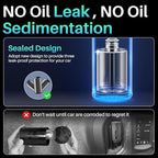 Smart Car Air Freshener Diffuser, Car Diffuser Air Fresheners Long Lasting with 100ml Capacity Essential Oil Last 6 Months, RGB Music Syncing Light, Auto On/Off, 5 Adjustable Car freshener, Azure