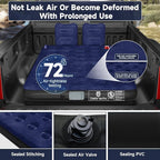 Umbrauto Truck Bed Air Mattress for 5.5-6.5ft Pickup Truck Bed, Cordless Pump Airbed Mattress with Accessories Kit for Outdoor Road Trip Travel