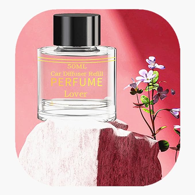 Smart Car Air Fresheners Refill 50ML Made with Natural Plant Extracts Compatible with Various Car Diffuser Refill Universal Perfume Available for 3-5 Months (Lover)