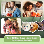 Custom air fresheners with picture- Double Sided Photo Personalized Car Scents Air Freshener, Smell Air Fresheners With Picture for Wardrobe, Bathroom,Hanging Ornaments (Crop)