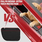 Dog Car Door Protector – 20% Larger Design for Sedans, Family Cars and Small SUVS, 2 Packs Thickened PU Material Waterproof Door Panel Covers, Protects Doors from Dog Scratching