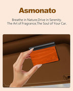 Car Air Freshener-The Original Wood Air Freshener for Visor Clip - Long Lasting Car Odor Eliminator and Scent Diffuser for Cabin, Truck & SUV-Includes 1 Metal Clips-Teak