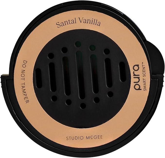 Pura and Studio McGee - Fragrance for Car Diffuser - Clean & Safe Luxury Scent Refill - Long-Lasting for 30 Days of Aroma - Must-Have Accessory - Santal Vanilla