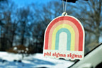 Sorority Shop Phi Sigma Sigma - Rainbow Air Freshener - 2/Pack - Flowers & Sunshine Scent