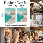 Art Car Air Freshener 4Pcs,Monet's paintings Lover Mom Lady Gifts for Bathroom Bedroom,Art Lover Gift Air Freshener Hanging in Car Wardrobe Drawer or Book.