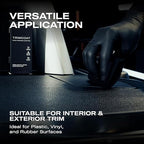 Nasiol TrimCoat Hydrophobic Ceramic Coating Kit – Plastic Trim Restorer for Cars, Restores Faded Trim to Original Color, Up to 2 Years Durability, Ultimate UV Protection, Easy Application – 1.01 oz