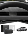 Car Air Freshener Adapter for Tesla Model 3 Highland/Model Y Juniper, Alloy Air Fragrance Diffuser in Vent with 4 Scents Long-Lasting Fragrance Refills(Black Chrome Plated)