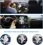 Car Air Freshener Cute Cartoon Rabbit Pilot Car Diffuser Rotating Propeller Automotive Air Outlet Fan Creative Car Perfume Decoration Cool Car Accessories