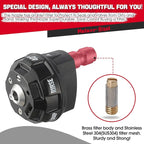Meteor Blast 6 in 1 Pressure Washer Nozzle Tips，Mutiple Degrees in One， Quick Change over and Adjustable, 1/4 inch Quick Connector, MAX 4500PSI for Pressure Washer