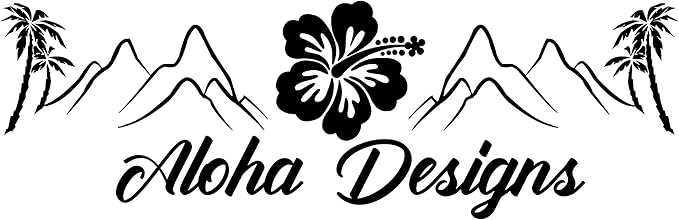 Aloha Designs 3 Pack Aloha Hawaii Hibiscus Long Lasting Coconut Air Freshener and 2 Aloha Stickers | Decorative Hawaiian Tropical Scented Hanging Air Freshener With Island Vibe For Car, Closest, Home,