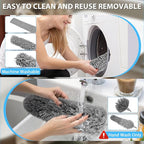 THINKWORK Microfiber Duster for Cleaning Car Cleaning Kit, Car Interior Detailing Kit with High Power Handheld Vacuum Cordless, Ceiling & Fan Duster for Home Cleaning