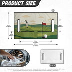 Biyejit Golf Cart Seat Covers with 4 Pockets Golf Cart Seat Towel Blanket Fits 2-Seat Golf Carts, Golf Cart Accessories