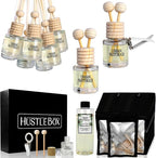 Pine Forest Hanging Car Air Freshener and Essential Oil Diffusers with Vent Clips - 25-Pack Automobile Aromatherapy Diffuser Bottles - Kit Ideal for Resale, Gifts & Party Favors