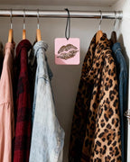Cheetah Print 5pcs Car Air Freshener Bow Coquette Leopard Print Car Accessories Automotive Interior Hanging Scents Mirror Decor for Women Teen Girls