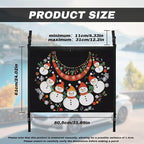 Generic Christmas Necklace Snowman Car Storage Mesh Organizer Ceiling Cargo Net Double-Layer Adjustable Zipper Truck SUVs Travel Road Trip Essentials Interior Organizer Christmas Decor Gifts