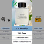Smart Car Air Freshener Refill, 100 ML Car Diffuser Perfume, Lasts 4-6 months, Made with Natural Plant Extracts, French Imported Fragrance - Gardenia