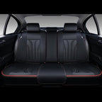 FLORICH Leather Seat Covers Full Set Car Seat Protectors 5 Seats Automotive Seat Covers Universal Fit for Most Cars Trucks SUV-Black&Red Line