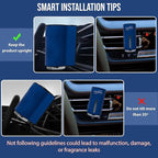 Smart Car Air Freshener: Revolutionary Smart Car Diffuser Vent Clip with 3 Exclusive 10 ml Fragrances (Blue (Fresh Essence Collection))
