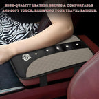 Bling Leather Car Center Console Cover, Anti-Slip Crown Armrest Seat Box Cushion Pad with Rhinestones, Waterproof Crystal Arm Rest Protector Interior Decor for Most Vehicles (Gray)