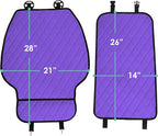 FH Group Car Seat Cushion – Neosupreme Single Front Seat Cover with Front Pockets, Airbag Compatible, Universal Fit Car Seat Cushion for Driver or Passenger Seat, SUV, Truck, Sedan & Van – Purple