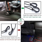 DYKESON Pet Barrier Dog Car Net Barrier with Auto Safety Mesh Organizer Baby Stretchable Storage Bag Universal for Cars, SUVs -Easy Install,Safer to Drive with Pets and Children, 2 Layer
