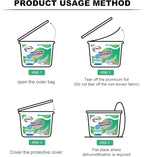 NATRUTH Moisture Absorber boxes, Unscented 500ml(6 PACKS)*10.5OZ Closet Dehumidifier, Eradicate Odor Moisture Absorbers Bucket,Dehumidifier for Closet,Bathrooms, Kitchen & Study, Boats,RVs (Green)