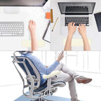 MOSISO Chair Armrest Pads (2 Pack), Memory Foam Home/Office Chair Arm Rest Covers Comfy Computer Gaming Elbow Cushion Removable Washable Elbow Support Forearm Pressure Relief, Beige