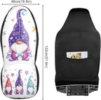 xigua Cute Gnomes Front Car Seat Cover Breathable Waterproof Non-Slip Wearable Car Seat Accessories Easy to Install Automotive Front Protectors for Most Cars Trucks SUV, 2PCS