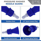 ESSENTIAL WASHER Short Pressure Washer Gun Swivel with Pressure Washer Foam Cannon Kit | Comes with Quick Connects and Nozzle Guard Tip