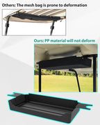 SAUTVS Rear Overhead Storage Tray for Club Car Tempo 2025 Golf Cart Accessories, Roof Rear Storage Box Ceiling Organizer Tray Compatible with Club Car Tempo 2025 Standard Factory Golf Cart