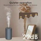 Waterless Essential Oil Diffuser, 7 Colors LED Light, Battery Powered Mini Scent Air Machine, Aromatherapy Mist Diffuser for Home Room Car Office (Grey)