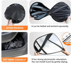 4PCS Car Window Shade, Automobile Sunshade, Car Sun Blocker, Static Suction car Window Sunshade, 99% Sun-Blocking Rate, Front and Rear Window sunshades