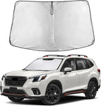 EcoNour Windshield Sunshade Compatible for Subaru Forester 2019-2022 2023 2024, Sun Visor for Front Windshield & Window Sun Shade Cover, UV Heat Blocker & Protector, Car Accessories